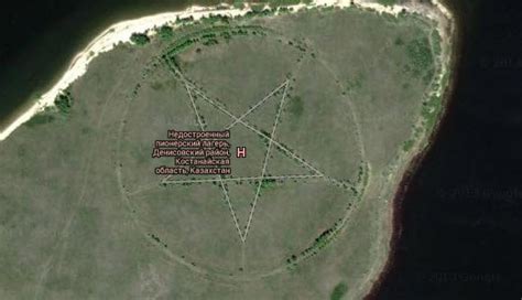 kazakhstan pentagram google earth coordinates|Mystery of the Devilish Google Earth Pentagram .